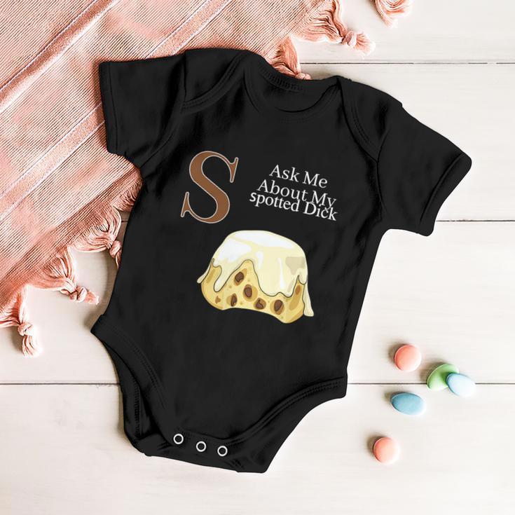 Funny Spotted Dick Pastry Chef British Dessert Gift For Men Women Baby Onesie