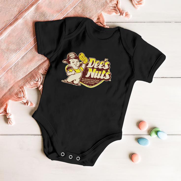 Funny Vintage Dees Nuts Logo Tshirt Baby Onesie