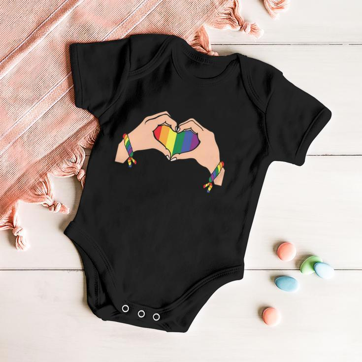 Heart Lgbt Gay Pride Lesbian Bisexual Ally Quote Baby Onesie