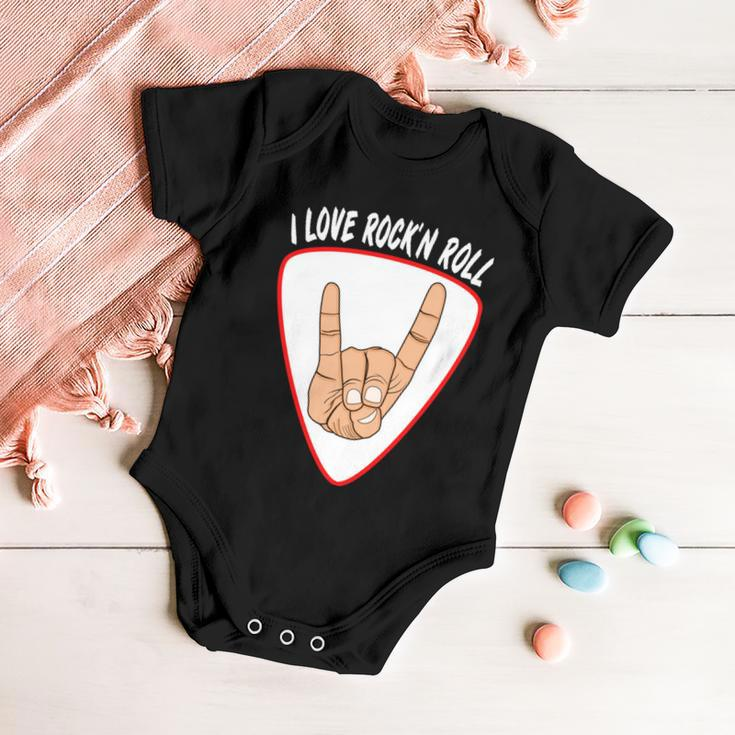 I Love Rock N Roll I Love Rockn Roll Devils Horn Baby Onesie