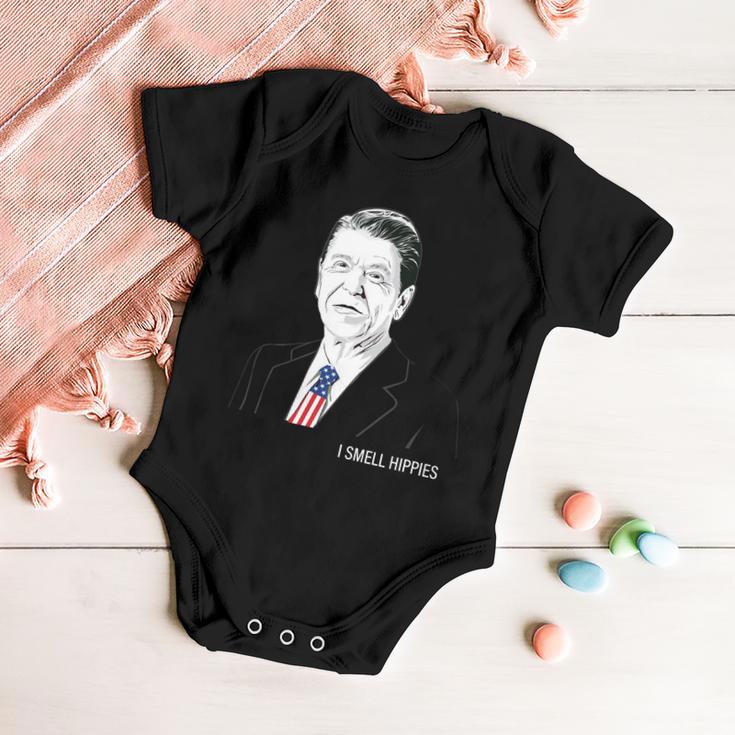 I Smell Hippies Ronald Reagan Baby Onesie