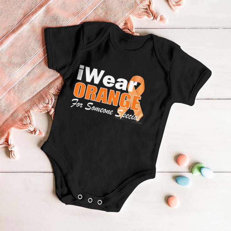 I Wear Orange For Someone I Love Leukemia Tshirt Baby Onesie