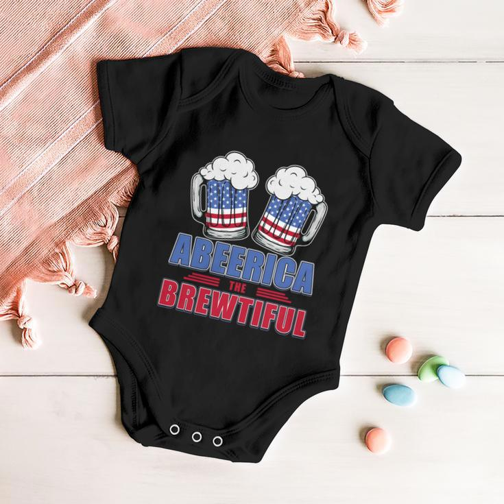 Independence Day Abeerica The Brewtiful 4Th Of Juli Ing Gift Baby Onesie