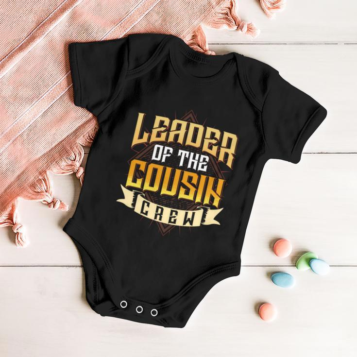 Leader Of The Cousin Crew Big Cousin Squad Oldest Cousin Gift Baby Onesie