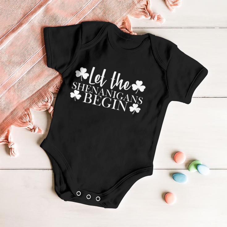 Let The Shenanigans Beginst Pattys Day Party Baby Onesie