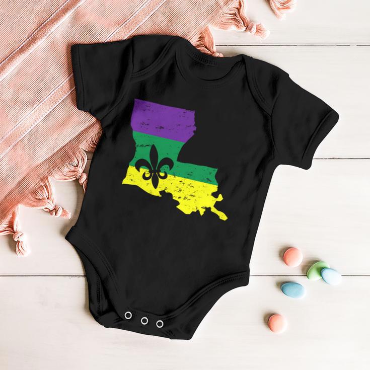 Louisiana Mardi Gras Tshirt Baby Onesie