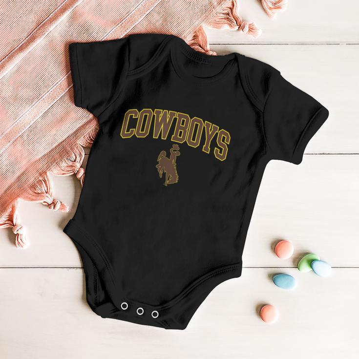 Mens Wyoming Cowboys Apparel Cowboys Arch & Logo Baby Onesie