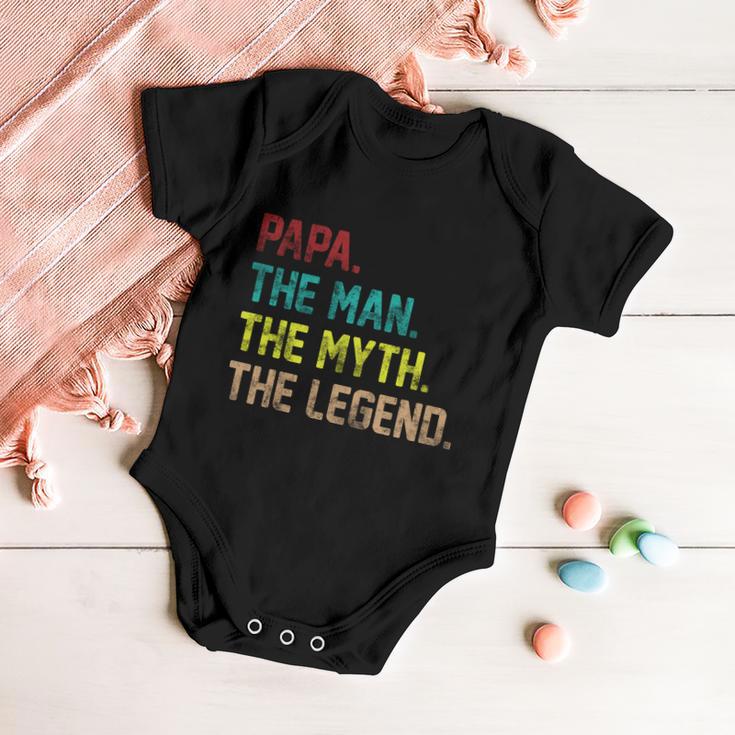 Papa The Man The Myth The Legend Vintage Tshirt Baby Onesie