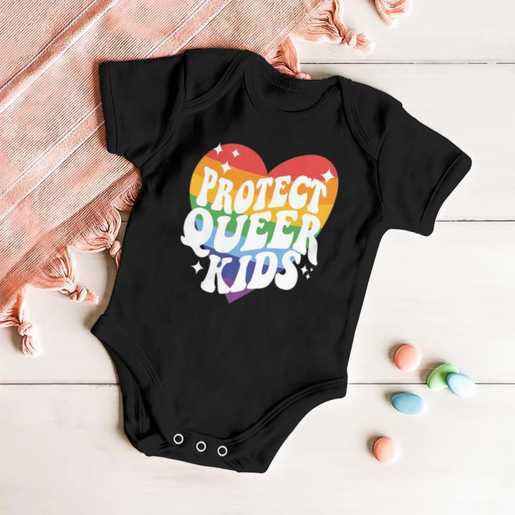 Protect Queer Kids Gay Pride Lgbt Support Queer Pride Month Baby Onesie
