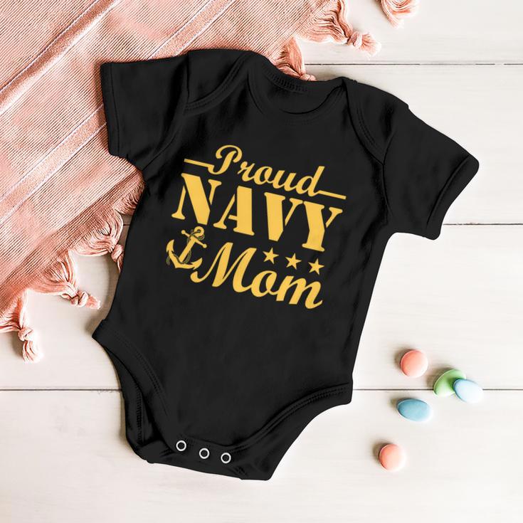 Proud Navy Mom Tshirt Baby Onesie