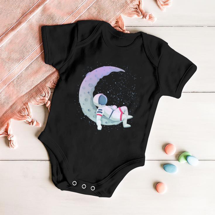 Relaxing Astronaut On The Moon Baby Onesie