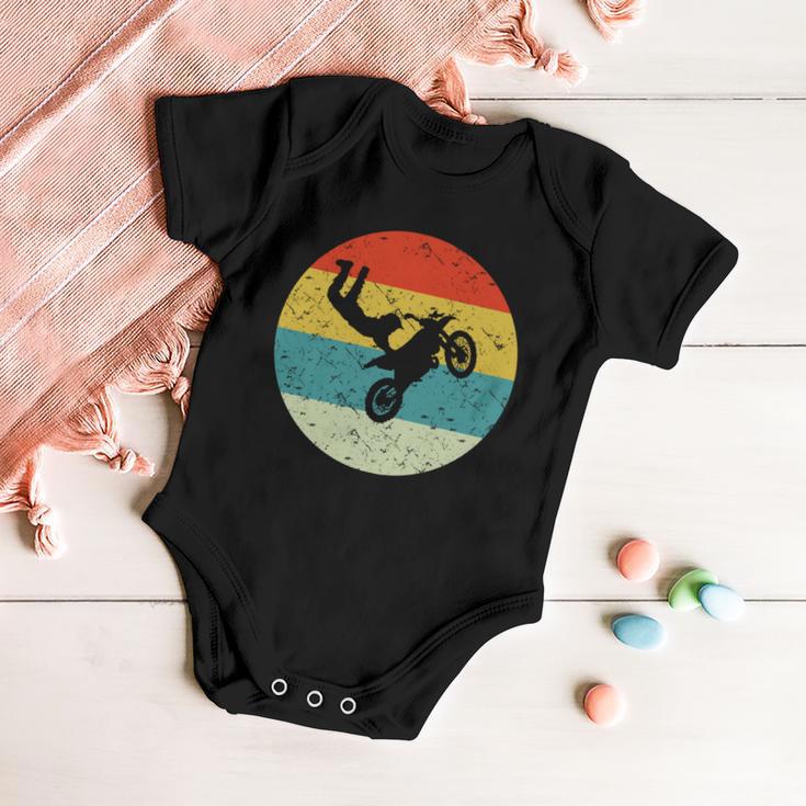 Retro Vintage Motorbike Baby Onesie