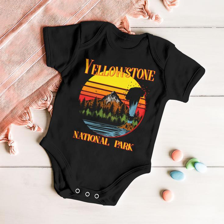 Retro Yellowstone National Park Tshirt Baby Onesie