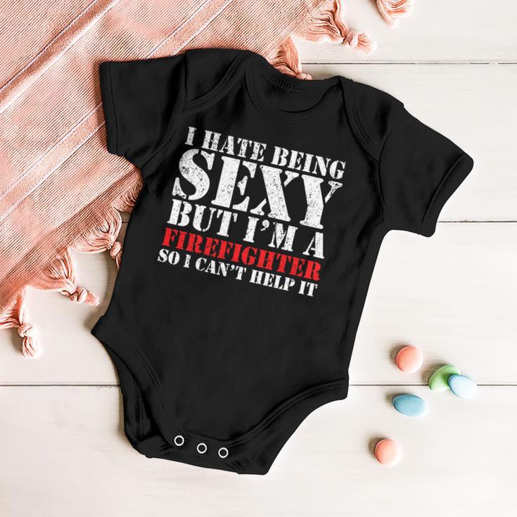 Sexy Firefighter Tshirt Baby Onesie