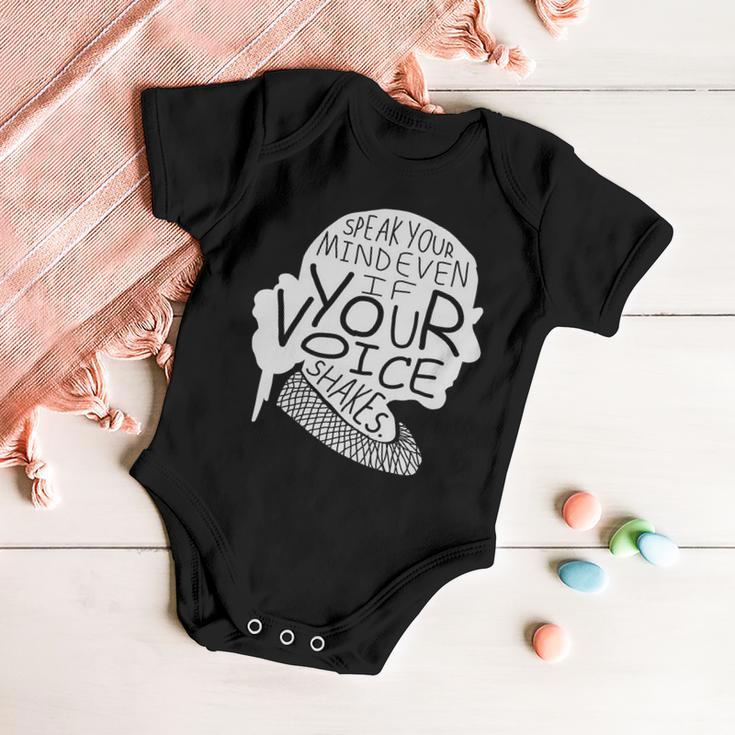 Speak Your Mind Even If Your Voice Shakes V2 Baby Onesie