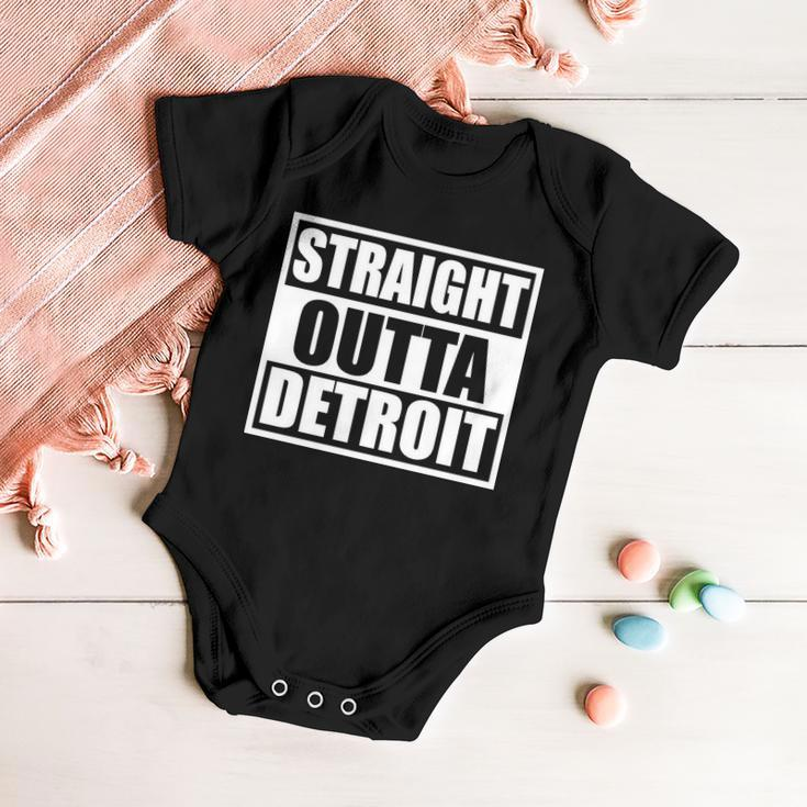 Striaght Outta Detroit Michigan Tshirt Baby Onesie