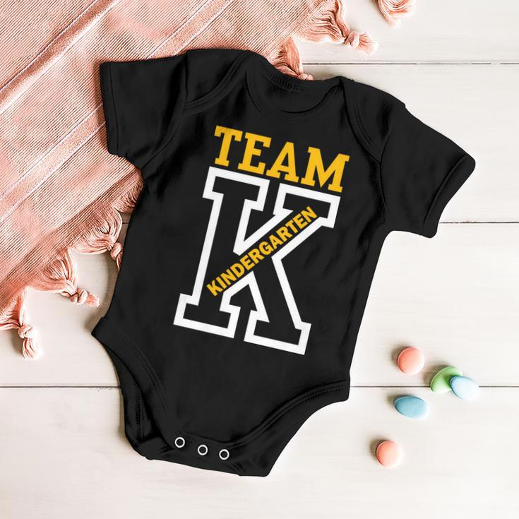Team Kindergarten Teacher Logo Tshirt Baby Onesie