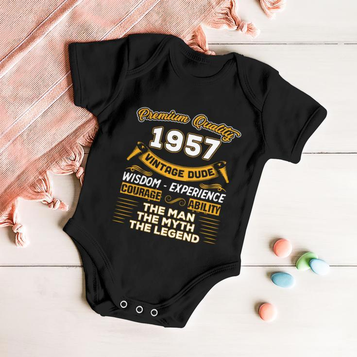 The Man Myth Legend 1957 65Th Birthday Gift For 65 Years Old Gift Baby Onesie