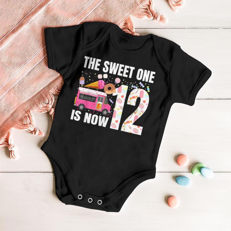 The Sweet One Is Now 12 Years Old 12Th Birthday Ice Cream Baby Onesie
