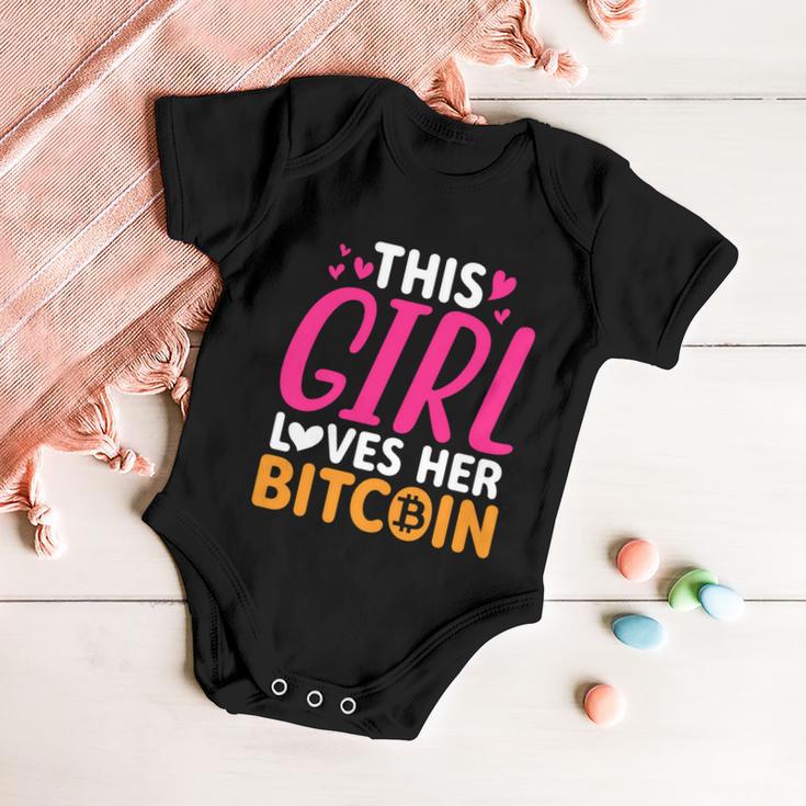 This Girl Loves Her Bitcoin S V GBaby Onesie