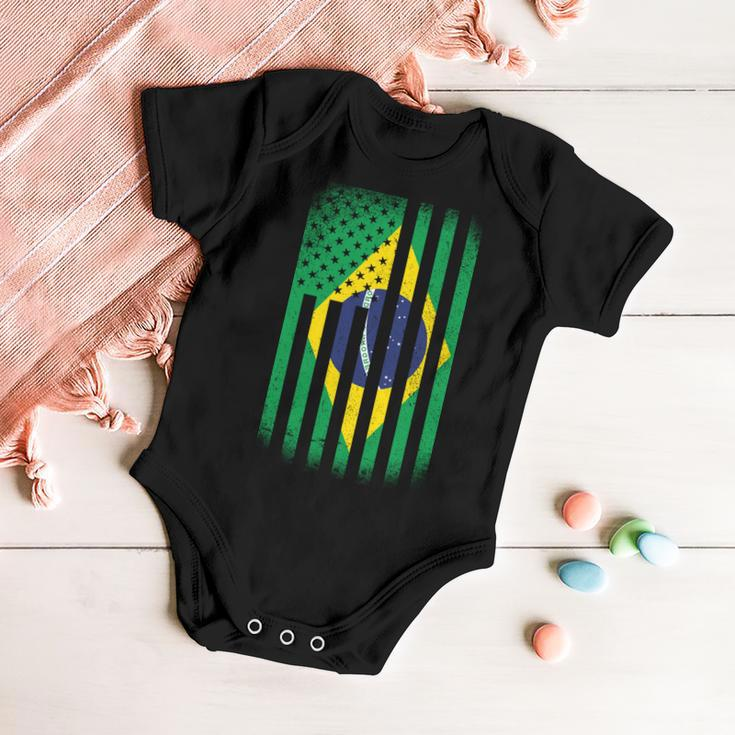 Vintage Flag Of Brazil Baby Onesie