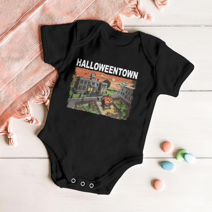 Vintage Halloween Town Baby Onesie