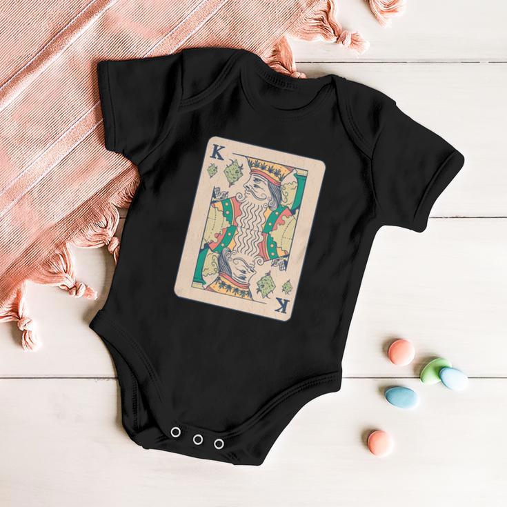 Weed King Poker Card Baby Onesie