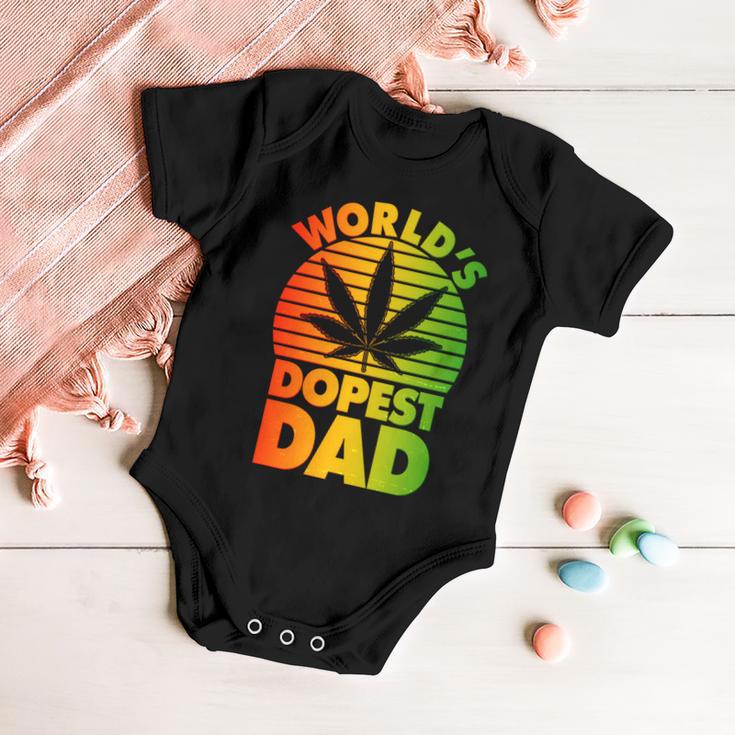 Worlds Dopest Dad Tshirt Baby Onesie