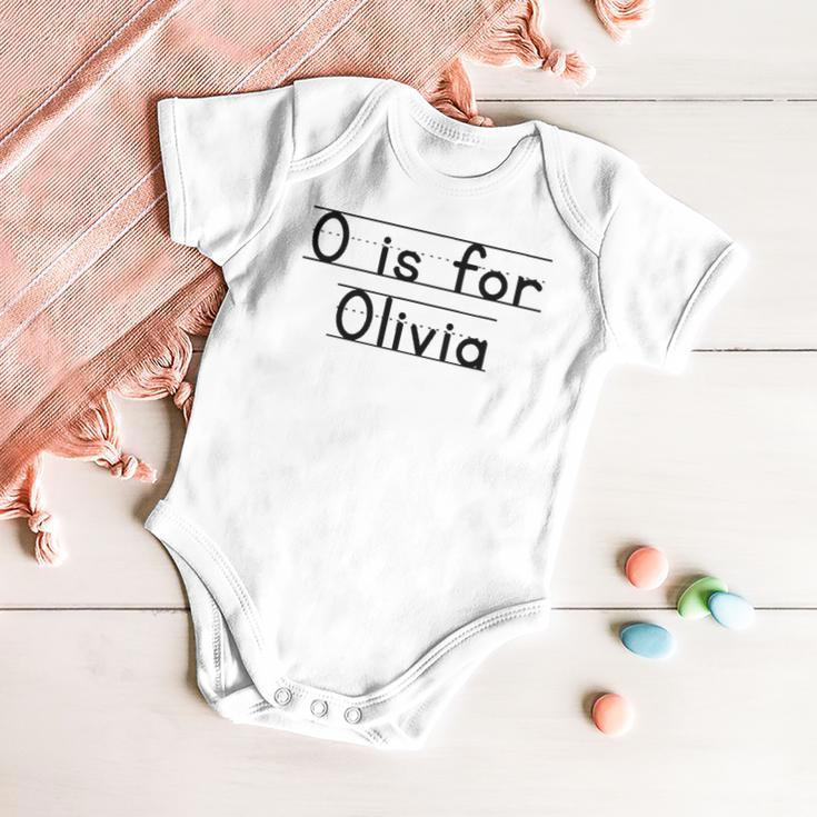 Back To School O Is For Olivia First Day Of School Kids Baby Onesie