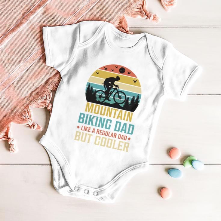 Mountain Biking Dad Like A Regular Dad But Cooler Baby Onesie