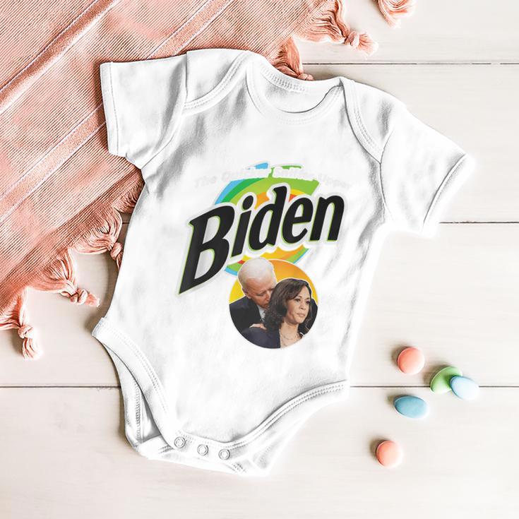 The Quicker Sniffer Upper Anti Biden Pro Trump Funny 21 Tshirt Baby Onesie