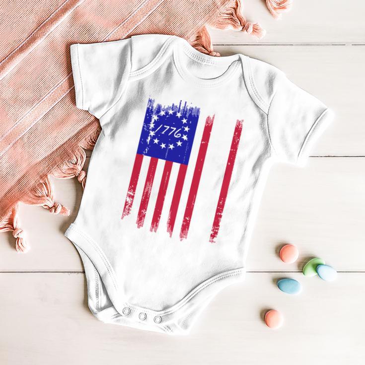 Ultra Maga Betsy Ross Usa Flag Trump 2024 Anti Biden Baby Onesie