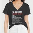 10 Things I Want In My Life Cars More Cars Car Women V-Neck T-Shirt
