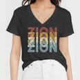 70S Usa - Retro Vintage Zion National Park  Women V-Neck T-Shirt