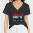 4Th Of July Fireworks Director I Run You Run Gift Women V-Neck T-Shirt