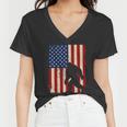 American Flag Gorilla Plus Size 4Th Of July Graphic Plus Size Shirt For Men Wome Women V-Neck T-Shirt