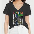 Autism Dad Tshirt Women V-Neck T-Shirt