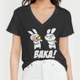 Baka Rabbit Slap Funny Anime Tshirt Women V-Neck T-Shirt