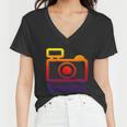 Be Positive Photographer Gift Women V-Neck T-Shirt
