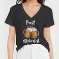 Beer Oktoberfest Prost Cheers Tshirt Women V-Neck T-Shirt