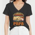 Being A Dad Is An Honor Being Papa Is Priceless Women V-Neck T-Shirt