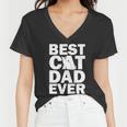 Best Cat Dad Ever Tshirt Women V-Neck T-Shirt