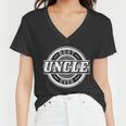 Best Uncle Ever Badge Women V-Neck T-Shirt