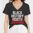 Black History Month All Year Tshirt Women V-Neck T-Shirt