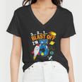 Blast Off Im 5 Funny Astronaut 5Th Birthday Space Costume Women V-Neck T-Shirt