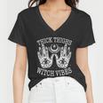 Boho Thick Thighs Witch Vibes Women V-Neck T-Shirt