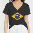 Brazil National Flag Women V-Neck T-Shirt
