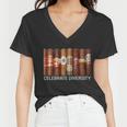 Celebrate Diversity Cigars Women V-Neck T-Shirt