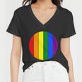Circle Lgbt Gay Pride Lesbian Bisexual Ally Quote Women V-Neck T-Shirt