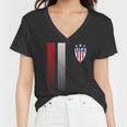 Cool Usa Soccer Jersey Stripes Tshirt Women V-Neck T-Shirt